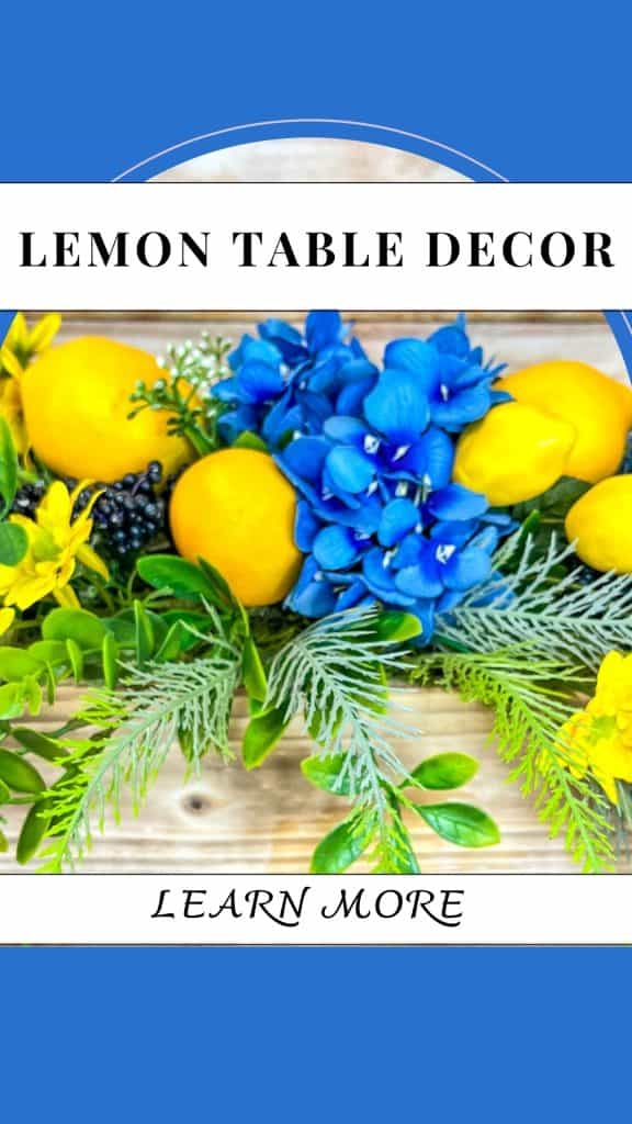 lemon table decor